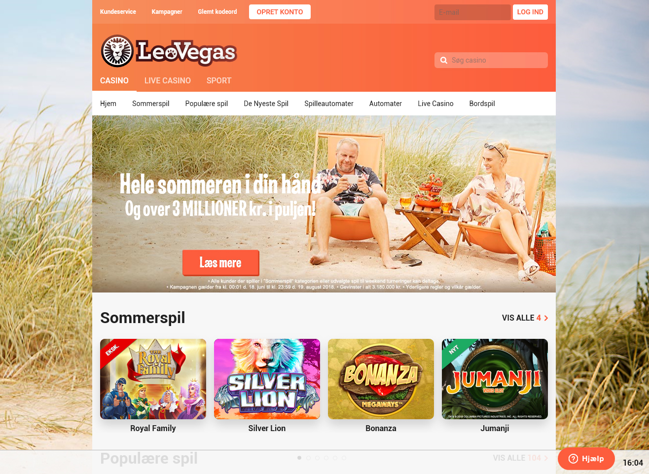 LeoVegas Danmark Casino