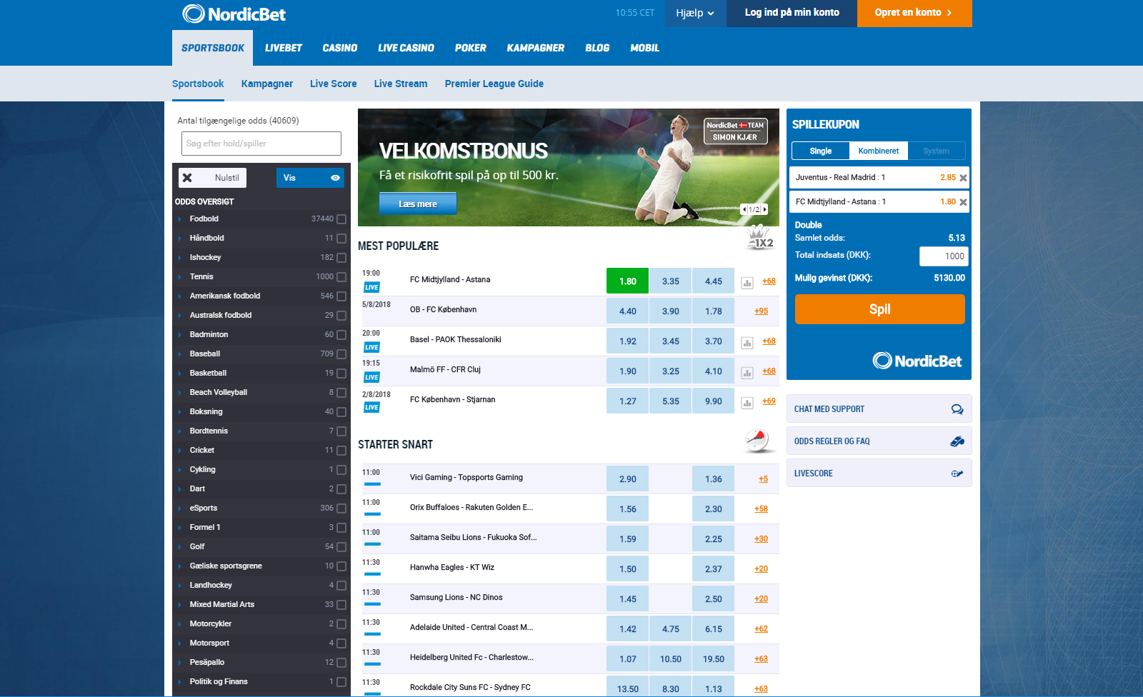 Nordicbet Danmark Sport