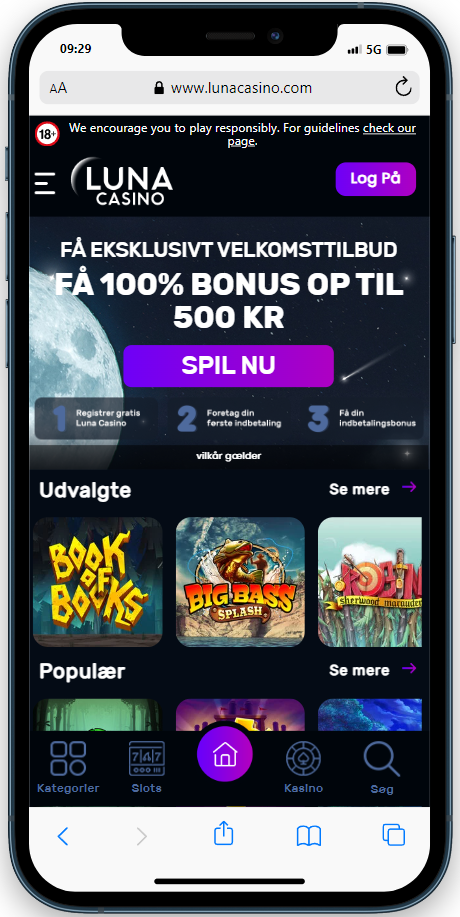 Luna Casino Hjemmeside